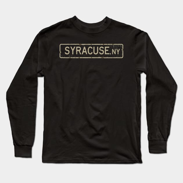 Syracuse Long Sleeve T-Shirt by OldSchoolRetro